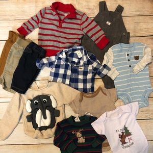 11 piece baby boy 3/6 month bundle